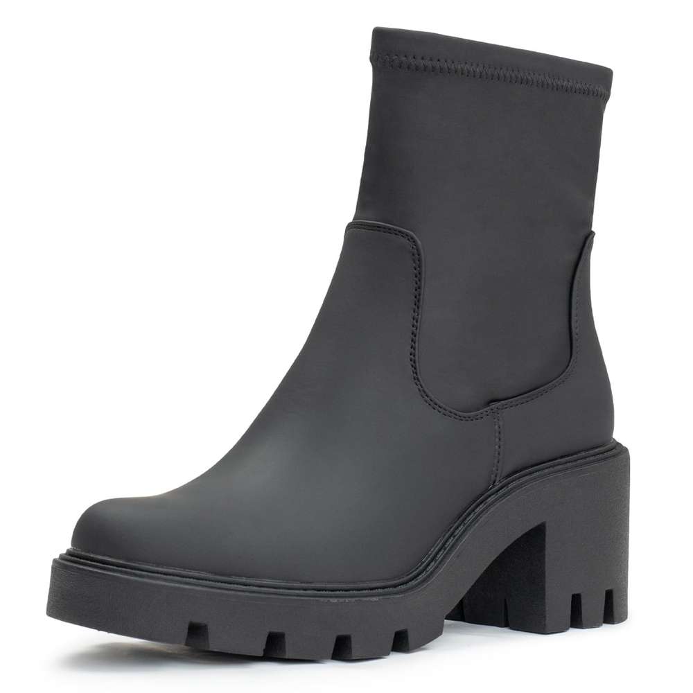 2024 Women's Chelsea Boots Chunky Boots For Women Platform Ankle Pull-On s6